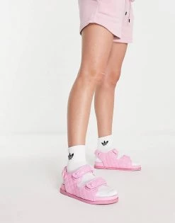 Deals ⭐ Public Desire Carmen Quilted Flat 🩴 Sandals In Pink Pu For Women 🌟 -Outlet Women's Public Desire Store unnamed file 3457