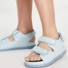 Best deal 🛒 Public Desire Destination Double Strap Front Flat 🩴 Sandals In Pale Blue For Women Pale Blue Pu 🔥 -Outlet Women's Public Desire Store unnamed file 3465
