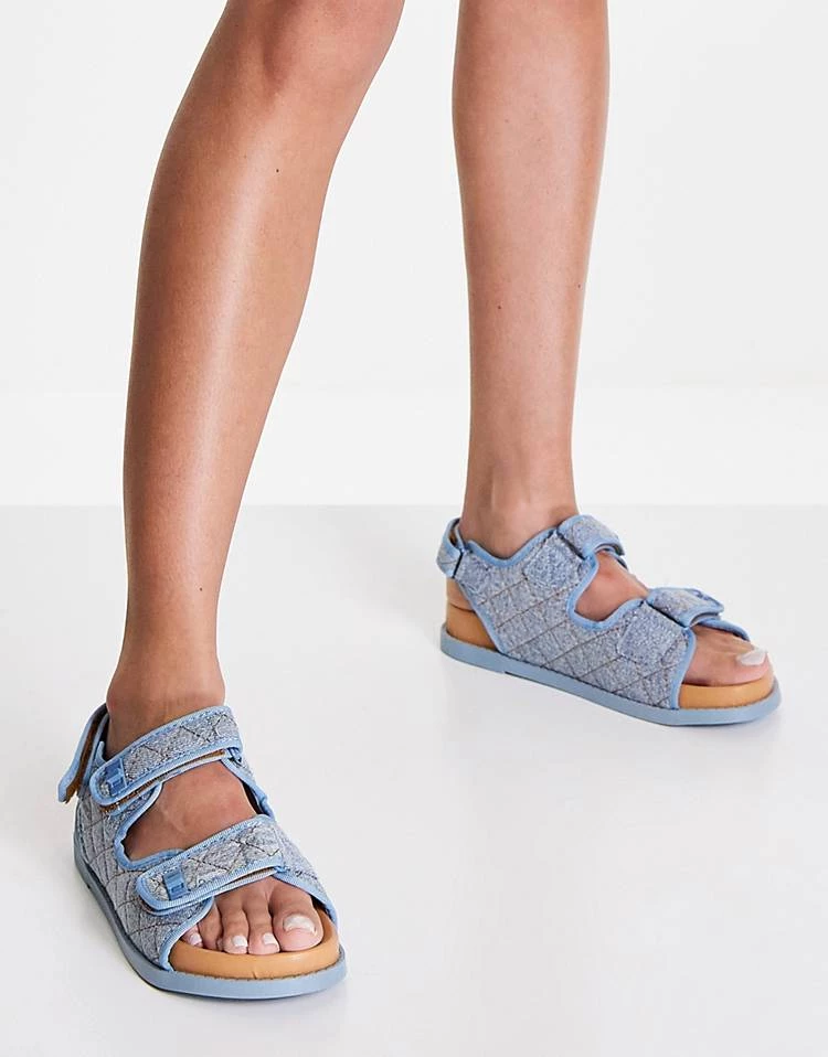 Cheapest โจ Public Desire Carmen Quilted Flat ๐ฉด Sandals In Denim For Women ๐ 6 Cheapest โจ Public Desire Carmen Quilted Flat ๐ฉด Sandals In Denim For Women ๐ - Image 4