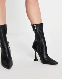 Best deal ⌛ Public Desire Frankie Pointed Ankle 🥾 Boots In Black Pu For Women 🎉 -Outlet Women's Public Desire Store unnamed file 3562