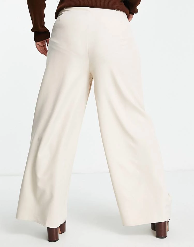New 🎁 Public Desire Curve Tailored Trousers In Oatmeal For Women ⌛ 4 New 🎁 Public Desire Curve Tailored Trousers In Oatmeal For Women ⌛ - Image 2