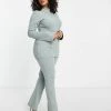 New ⭐ Public Desire Curve Luxe Rib Flared Co-ord In Mint 👏 -Outlet Women's Public Desire Store unnamed file 3700