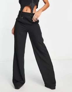 Wholesale 🌟 Public Desire High Waist Tailored Trouser In Black For Women 🎁 -Outlet Women's Public Desire Store unnamed file 3708