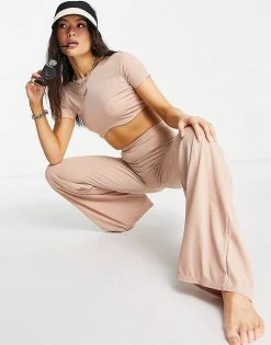 Top 10 ⭐ Public Desire Crop Beach Top With Underbust Detail In Sand - BEIGE 🛒