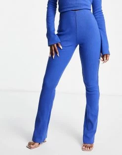 Best Pirce 👏 Public Desire Luxe Rib Flared Trouser Co Ord In Bright Blue For Women Mid Blue 😍 11 Best Pirce 👏 Public Desire Luxe Rib Flared Trouser Co Ord In Bright Blue For Women Mid Blue 😍 -Outlet Women's Public Desire Store unnamed file 3765