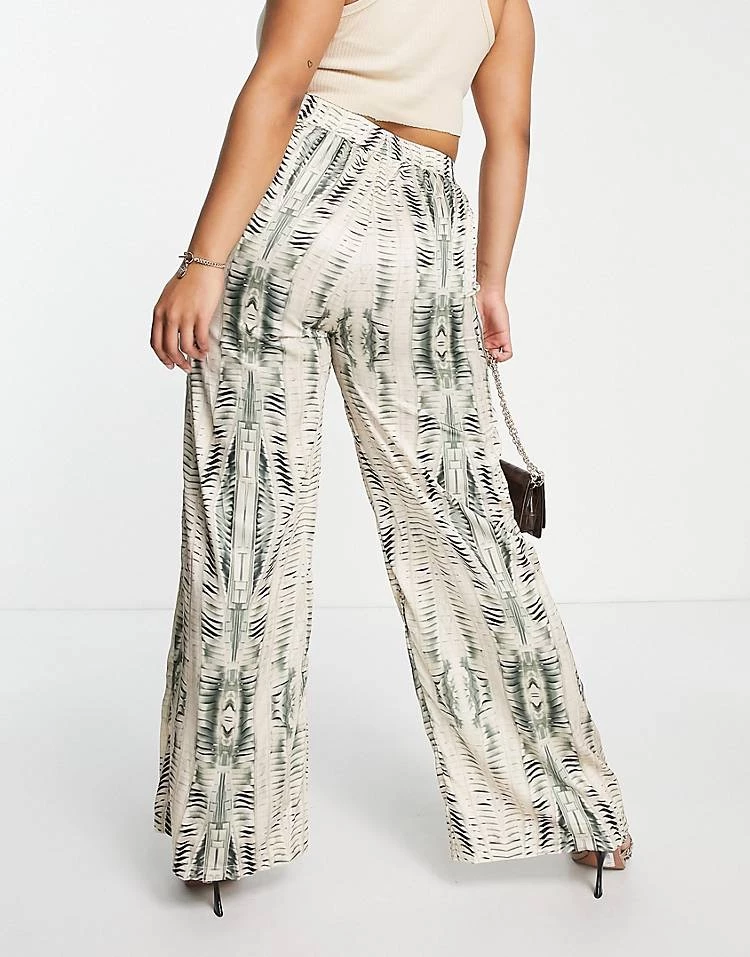 Buy โญ Public Desire Curve X Kenza Satin Wide Leg Trouser Co Ord In Multi For Women ๐ 5 Buy โญ Public Desire Curve X Kenza Satin Wide Leg Trouser Co Ord In Multi For Women ๐ - Image 3