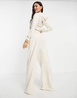 Best reviews of 🔔 Public Desire Wide Leg Joggers With Sheered Waist Detail In Ecru For Women Eggshell ⌛ -Outlet Women's Public Desire Store unnamed file 3803