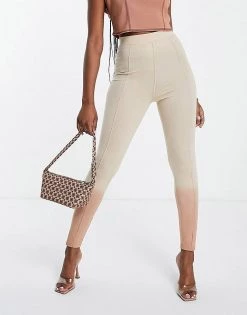 Brand new 🎉 Public Desire Dip Dye Leggings Co Ord In Brown For Women Multi 👍