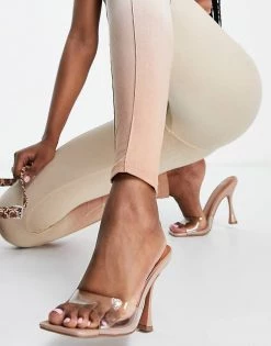 Brand new 🎉 Public Desire Dip Dye Leggings Co Ord In Brown For Women Multi 👍 -Outlet Women's Public Desire Store unnamed file 3823