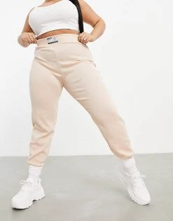 Outlet 🧨 Public Desire Curve Motif Waffle Textured Jogger In Beige For Women ⭐ -Outlet Women's Public Desire Store unnamed file 3884