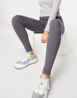 Best Pirce 🤩 Public Desire Leggings With Seam Detail Co-ord In Grey Blue For Women 🌟 -Outlet Women's Public Desire Store unnamed file 3890