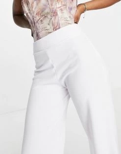 Best reviews of 😉 Public Desire High Waist Wide Leg Trouser In White For Women 🎁 -Outlet Women's Public Desire Store unnamed file 3903