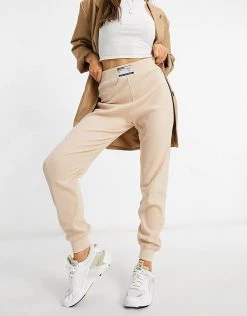 Deals ⭐ Public Desire Motif Waffle Textured Jogger In Beige For Women 🔔