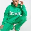 Buy ⭐ Public Desire Detroit Logo Oversized Hoodie In Green For Women Shamrock 🛒 -Outlet Women's Public Desire Store unnamed file 3921