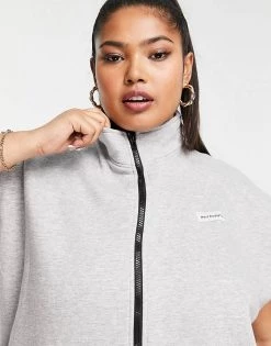 Promo ⭐ Public Desire Curve Funnel Neck Gilet In Grey For Women Grey Marl 😍 -Outlet Women's Public Desire Store unnamed file 3993