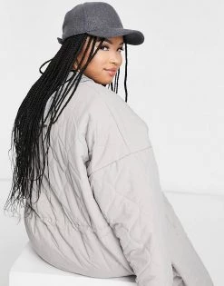 Best reviews of 🌟 Public Desire Curve Maxi Jacket In Quilting For Women Grey 💯 -Outlet Women's Public Desire Store unnamed file 4009