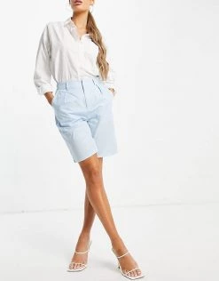 Cheapest 🤩 Public Desire Boxy Tailored City Short Co Ord In Blue For Women Cornflower Blue 👍