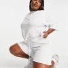 Top 10 ✔️ Public Desire Curve Sweat Short Co Ord In White For Women 🌟