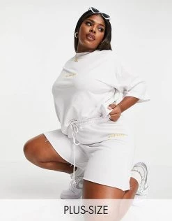 Top 10 ✔️ Public Desire Curve Sweat Short Co Ord In White For Women 🌟