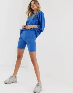 Best Pirce 💯 Public Desire Sweat Shorts In Tie Dye Co-ord For Women Black Tie Dye 🔥