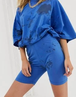 Best Pirce 💯 Public Desire Sweat Shorts In Tie Dye Co-ord For Women Black Tie Dye 🔥 -Outlet Women's Public Desire Store unnamed file 4097