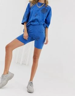 Best Pirce 💯 Public Desire Sweat Shorts In Tie Dye Co-ord For Women Black Tie Dye 🔥 -Outlet Women's Public Desire Store unnamed file 4098