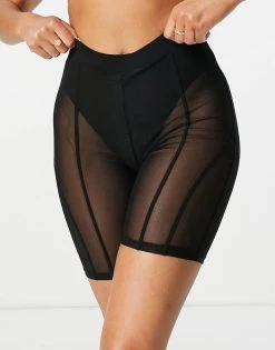 Brand new 👍 Public Desire Seam Detail Boxer Short Co Ord In Black For Women 🔔