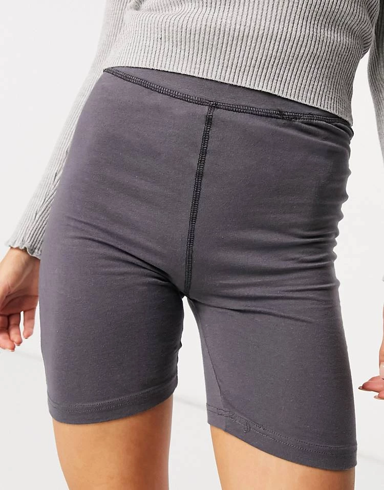 Flash Sale 🥰 Public Desire Legging Short With Seam Detail Co-ord In Grey Blue For Women ⭐ 5 Flash Sale 🥰 Public Desire Legging Short With Seam Detail Co-ord In Grey Blue For Women ⭐ - Image 3