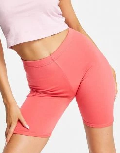 Budget 🎉 Public Desire Double Layer Slinky Legging Short In Magenta For Women ✔️