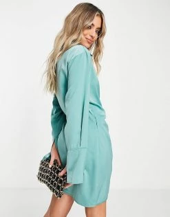 Buy ๐ Public Desire Satin Wrap ๐ Dress In Aqua Blue For Women โ 8 Buy ๐ Public Desire Satin Wrap ๐ Dress In Aqua Blue For Women โ -Outlet Women's Public Desire Store unnamed file 416