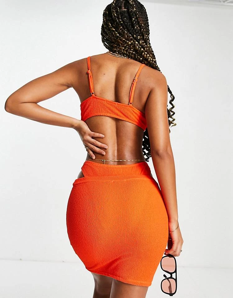 Best deal โจ Public Desire Scrunch High Waist Mini ๐ Skirt In Orange For Women ๐ 4 Best deal โจ Public Desire Scrunch High Waist Mini ๐ Skirt In Orange For Women ๐ - Image 2