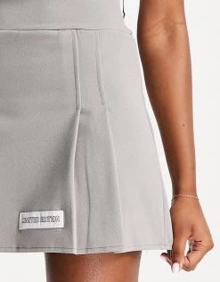 Promo 🥰 Public Desire Pleated Mini 👗 Skirt In Sage For Women 😉 -Outlet Women's Public Desire Store unnamed file 4179