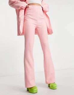 Best deal 😉 Public Desire Suit Trouser Co Ord In Pink For Women ⌛