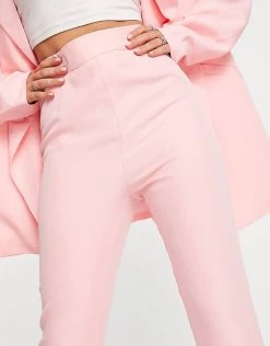 Best deal 😉 Public Desire Suit Trouser Co Ord In Pink For Women ⌛ -Outlet Women's Public Desire Store unnamed file 4189