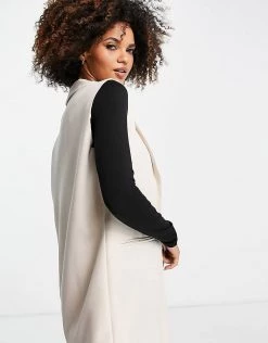 Cheapest ⌛ Public Desire Sleeveless Blazer Co Ord In Cream For Women 💯 -Outlet Women's Public Desire Store unnamed file 4205