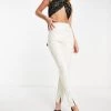 Best Pirce 🧨 Public Desire Leather Look Seam Front Detail Cigarette Trouser In Ecru For Women 🛒 -Outlet Women's Public Desire Store unnamed file 4207