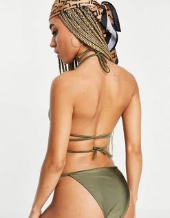 Best reviews of 🔔 Public Desire High Leg String 👙 Bikini Bottom In Olive Green For Women 🧨 -Outlet Women's Public Desire Store unnamed file 4478