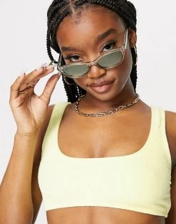 Best reviews of 🎉 Public Desire Crop Towelling 👙 Bikini Top In Lemon For Women 🎉 -Outlet Women's Public Desire Store unnamed file 4535