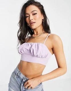 Wholesale 🌟 Public Desire Ruched Bust Crop Top Co Ord In Lilac For Women ⭐ -Outlet Women's Public Desire Store unnamed file 4642