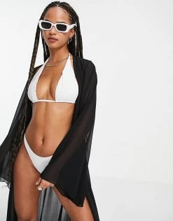 Flash Sale 🎉 Public Desire Kimono In Black For Women 😀 -Outlet Women's Public Desire Store unnamed file 4675