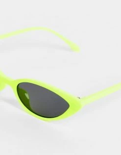 Promo 😀 Public Desire Cat Eye 👓 Sunglasses In Neon Yellow For Women 🔔 -Outlet Women's Public Desire Store unnamed file 47