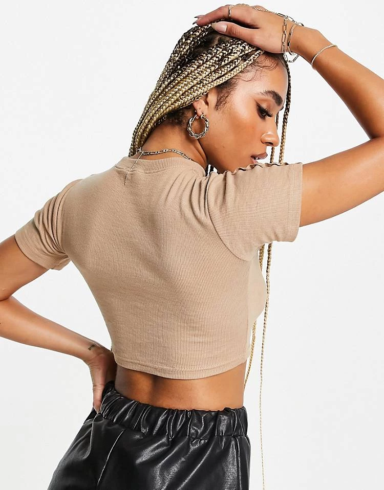 Cheap ๐ Public Desire Seam Detail Crop Top In Sand For Women โญ 4 Cheap ๐ Public Desire Seam Detail Crop Top In Sand For Women โญ - Image 2