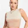 Outlet 🌟 Public Desire Dip Dye Crop Top Co Ord In Brown For Women Multi 😀 -Outlet Women's Public Desire Store unnamed file 4832