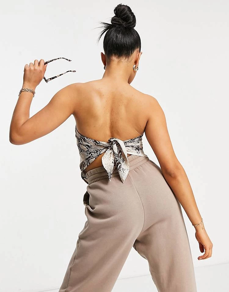 Cheapest 🔔 Public Desire Scarf Top In Snake Print For Women Multi ⭐ 4 Cheapest 🔔 Public Desire Scarf Top In Snake Print For Women Multi ⭐ - Image 2