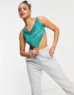 New 🎁 Public Desire Strappy Scarf Top In Bandana Print For Women Multi 🛒 -Outlet Women's Public Desire Store unnamed file 4889