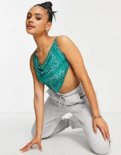 New 🎁 Public Desire Strappy Scarf Top In Bandana Print For Women Multi 🛒 -Outlet Women's Public Desire Store unnamed file 4891