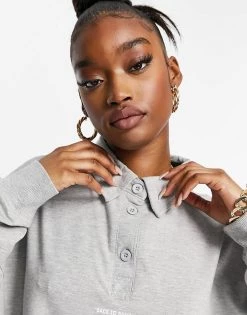Cheap ๐ Public Desire Oversized Polo ๐ Shirt With Slogan Front In Marl Grey For Women ๐ 9 Cheap ๐ Public Desire Oversized Polo ๐ Shirt With Slogan Front In Marl Grey For Women ๐ -Outlet Women's Public Desire Store unnamed file 4894