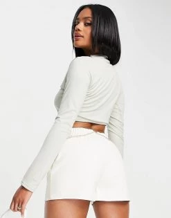 Outlet ๐ Public Desire Double Layer Slinky Long Slevee Crop Top In Fog For Women ๐ 8 Outlet ๐ Public Desire Double Layer Slinky Long Slevee Crop Top In Fog For Women ๐ -Outlet Women's Public Desire Store unnamed file 4988