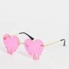 Promo ✔️ Public Desire Melting Heart 👓 Sunglasses In Neon Pink For Women 👍 -Outlet Women's Public Desire Store unnamed file 5