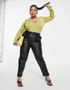 Outlet 🎁 Public Desire Curve Double Layered Slinky V Neck Thong Bodysuit In Palm Green For Women 🎉 10 Outlet 🎁 Public Desire Curve Double Layered Slinky V Neck Thong Bodysuit In Palm Green For Women 🎉 -Outlet Women's Public Desire Store unnamed file 5020